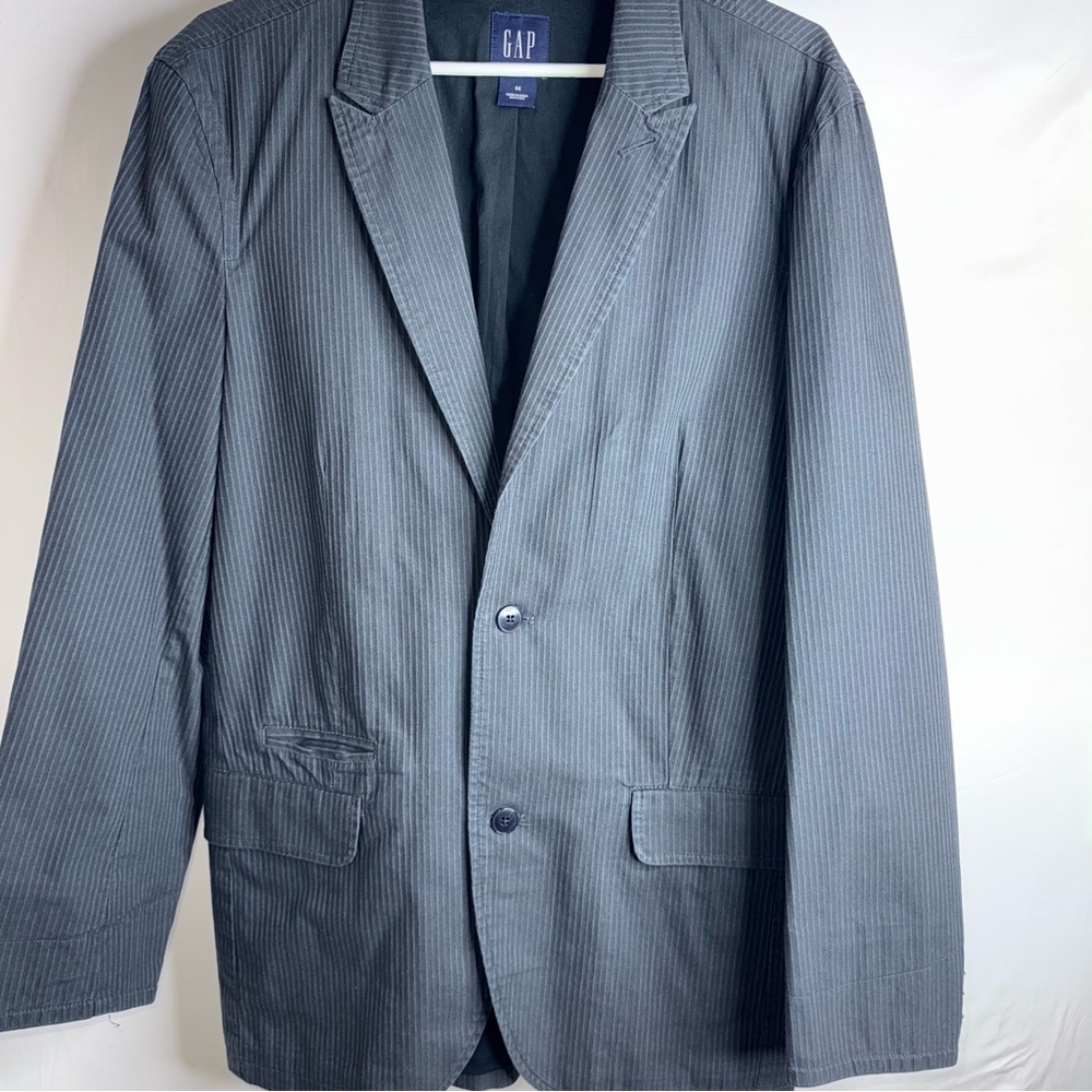 GAP Men’s Charcoal Gray Blazer Jacket Size M Business Casual